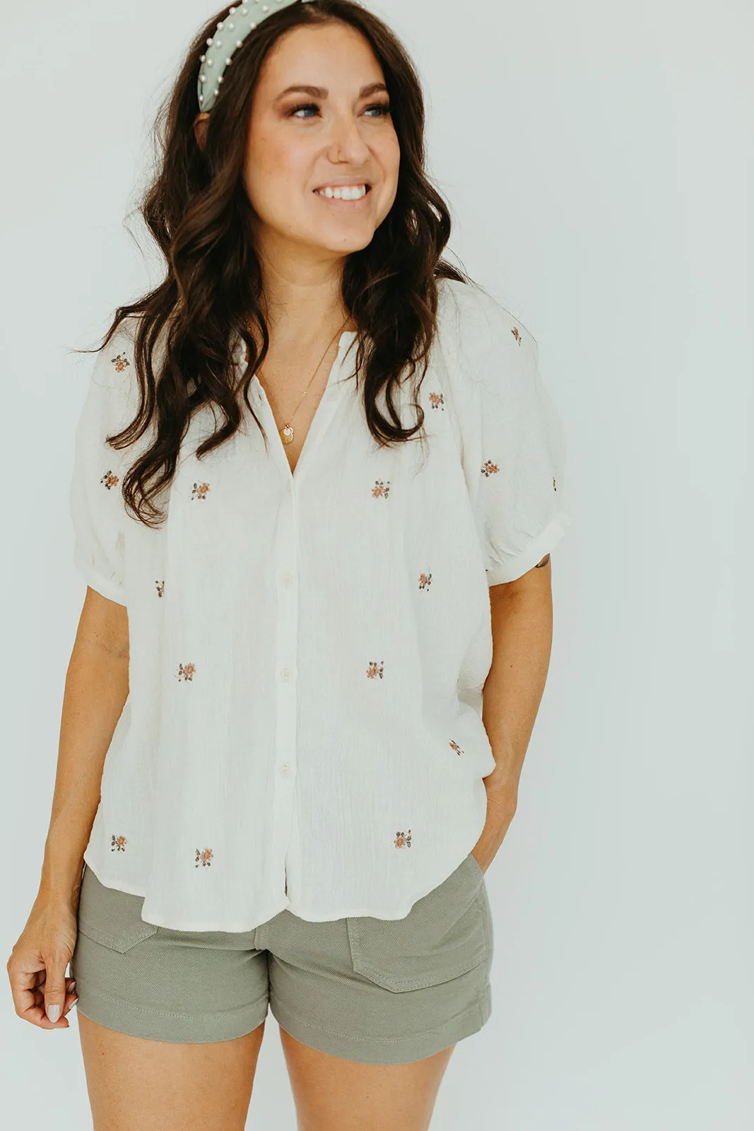 Shae Embroidered Top
