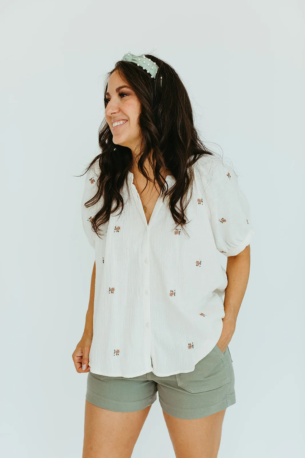 Shae Embroidered Top
